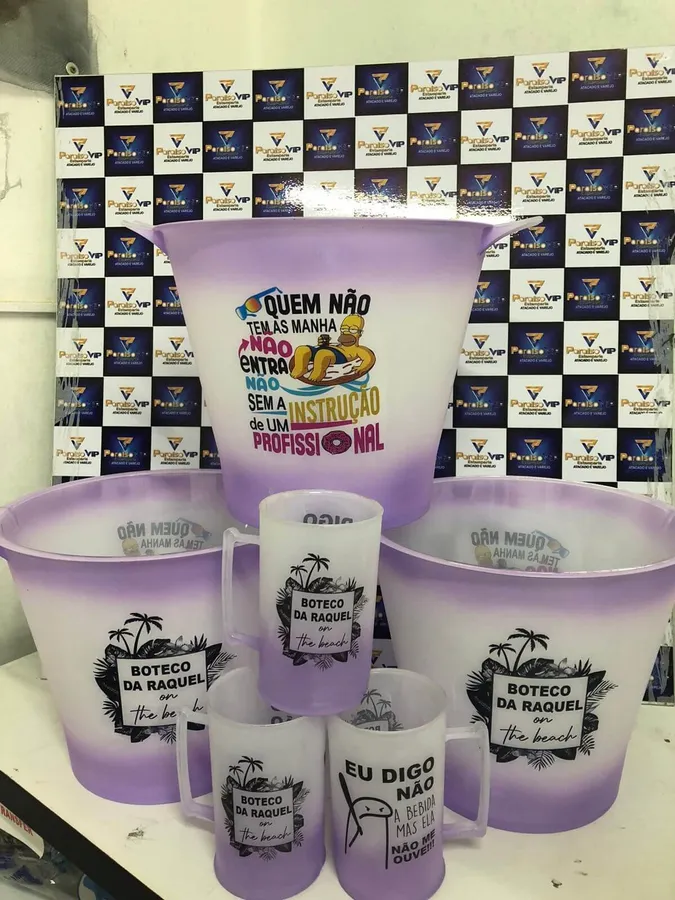 Kit de canecas personalizadas